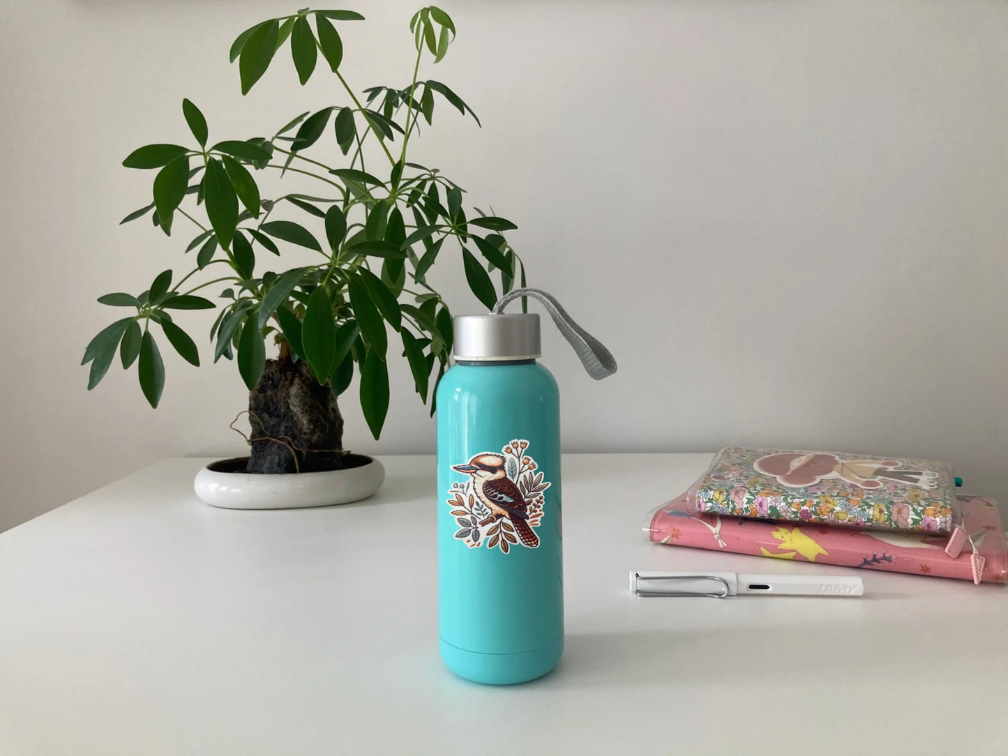 Kookaburra sticker, Australian bird sticker, cute bird sticker, vinyl sticker, native bird sticker, nature sticker, wildlife sticker