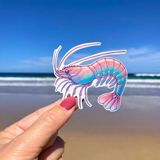 Dreamy Aquatic Beauty: Our Cherry Shrimp Sticker