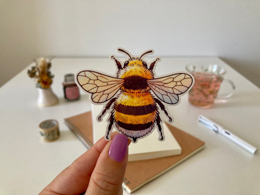 The Bee Sticker: A Reminder to Plant for Pollinators